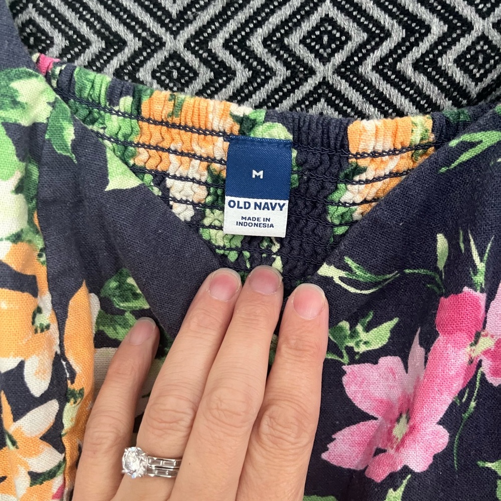 Old Navy Floral Dress- Pink, Green, Orange